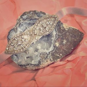 BHLDN pink/blush Elliott jeweled belt size M